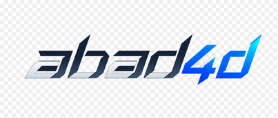 Logo abad4d berwarna cerah